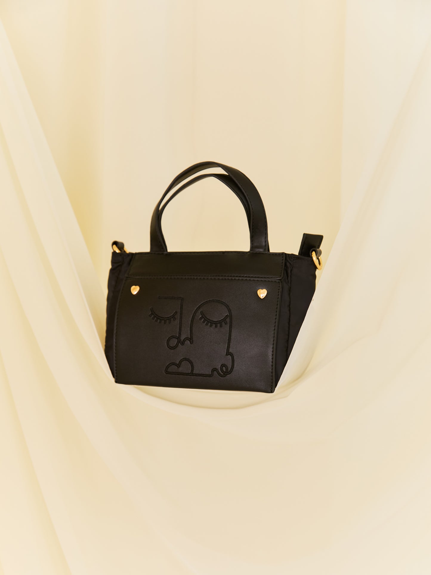 Sleeping Beauty Mini Puffer Bag – Black