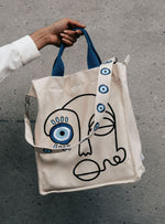 Load image into Gallery viewer, No Evil Allowed Canvas Tote Bag
