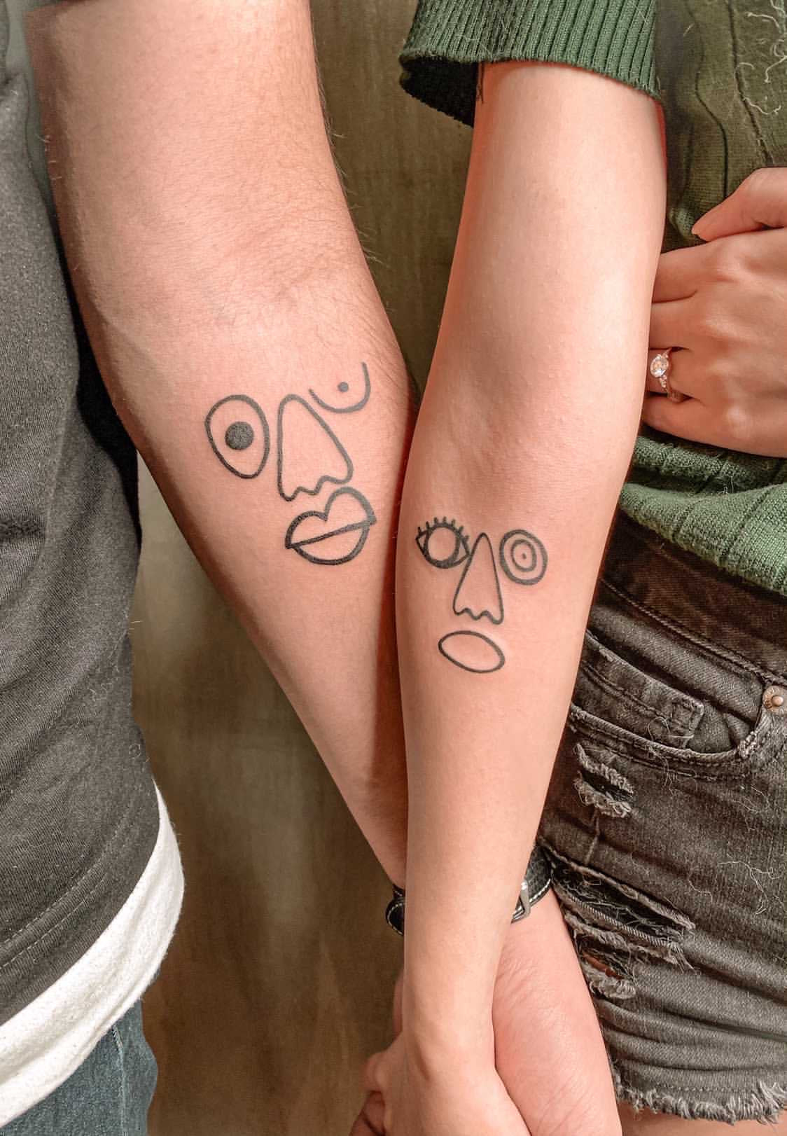picasso line drawings tattoo